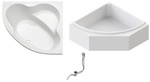 OTTOFOND Eckwanne, BxHxL: 146,7 x 58 x 146,7 cm, eckig - weiss