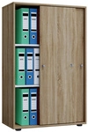 VCM B&uuml;roschrank &raquo;Lona XL mit Schiebet&uuml;ren&laquo;, BxHxL: 37 x 110 x 70 cm,