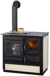 GLOBEFIRE Holzherd &raquo;Alhena&laquo;, beige, Stahl, 6,6 kW
