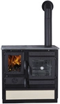 GLOBEFIRE Holzherd &raquo;Alhena&laquo;, beige, Stahl, 6,6 kW