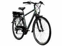 ZÜNDAPP E-Bike Trekking »Z802«, 28 Zoll, RH: 48 cm, 21-Gang - grau