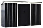 Outsunny Ger&auml;tehaus, Metall, BxHxT: 280 x 173 x 130 cm (Au&szlig;enma&szlig;e inkl.
