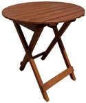 GARDEN PLEASURE Klapptisch &raquo;HANFORD&laquo;, &Oslash;: 45 cm, Eukalyptusholz - braun