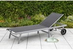 MERXX Gartenliege &raquo;Tessin&laquo;, Aluminium - silberfarben