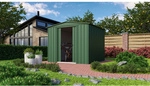 Globel Ger&auml;tehaus &raquo;Dream&laquo;, Stahl, Satteldach, 6,05 m&sup2;, BxT: 245 x 247 cm, jade -