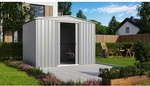Globel Ger&auml;tehaus &raquo;Tower&laquo;, Stahl, Satteldach, 6,99 m&sup2;, BxT: 308 x 247 cm, silber