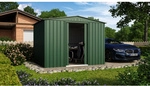 Globel Ger&auml;tehaus &raquo;Tower&laquo;, Stahl, Satteldach, 6,99 m&sup2;, BxT: 308 x 247 cm, jade -