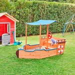 HOME DELUXE Sandkasten, 160 x 78 x 103, holzfarben