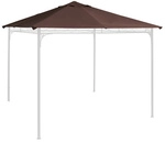 Outsunny Ersatzdach f&uuml;r Pavillon, kaffeefarben, 300 x 300 cm - braun