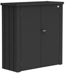 BIOHORT Terrassenschrank &raquo;Romeo&laquo;, BxHxT: 132 x 140 x 87 cm, dunkelgrau-metallic,