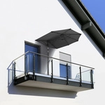 SCHNEIDER SCHIRME Balkonschirm &raquo;Salerno Mezza&laquo;, Breite: 150cm, U-f&ouml;rmig,