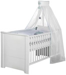 roba Kinderbett, (BxL): 78 cm x 143 cm, Holz, wei&szlig; - weiss