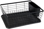 WENKO Geschirrabtropfer, Metall, schwarz