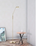 Fischer & Honsel Stehleuchte &raquo;Dent&laquo;, BxH: 23 x 150 cm, integrierte LED - goldfarben