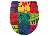 ADOB WC-Sitz »Love Berlin «, mit Absenkautomatik - bunt
