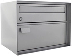 Rottner Tresor Paketbriefkasten &raquo;Splashy White&laquo;, silberfarben, Stahl, (B x...