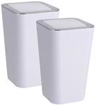 WENKO Kosmetikeimer, 6 l, wei&szlig;|silberfarben - weiss