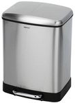 WENKO Treteimer &raquo;STUDIO&laquo;, H&ouml;he: 50 cm, 24 l, silberfarben matt