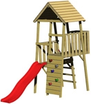 WENDITOYS Kletterspielturm &raquo;Hase&laquo;, BxHxT: 110 x 270 x 260 cm, natur - braun
