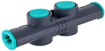 WOLFCRAFT Adapter, Kunststoff, schwarz, tuerkis