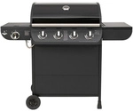 EL FUEGO Gasgrill &raquo;Columbus&laquo;, 4+1 Brenner, Grillfl&auml;che: 68 x 41 cm, schwarz