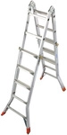 KRAUSE Teleskopleiter &raquo;MONTO TeleMatic&laquo;, 20 Sprossen, Aluminium - silberfarben