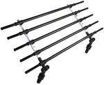 DOBAR Auto-Trenngitter, BxH: 82-141 x 28-36 cm, Kunststoff - schwarz