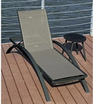 GARDEN PLEASURE Sonnenliege &raquo;Donna&laquo;, Aluminium, verstellbar - grau