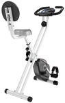 HOMCOM Fitnessbike, 43 x 97 x 109 cm, schwarz, silberfarben, grau
