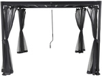 GARDAMO Moskitonetz-Set &raquo;Florenz&laquo;, Breite: 300 cm, Polyester, grau