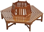 GARDEN PLEASURE Baumbank &raquo;ONTARIO&laquo;, Eukalyptusholz, BxHxT: 155 x 78 x 155 cm -