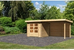 KARIBU Gartenhaus &raquo;Bastrup&laquo;, Holz, BxHxT: 519 x 217 x 237 cm (Au&szlig;enma&szlig;e...