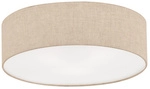 Fischer & Honsel Deckenleuchte &raquo;Thor&laquo;, Textil/Metall, 40 W - beige
