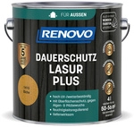 RENOVO Dauerschutzlasur &raquo;PLUS&laquo;, lmh 4,0L eiche 1410 - braun