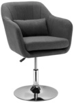 HOMCOM Drehhocker, BxH: 63 x 91 cm, Stahl - weiss