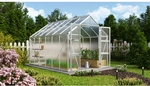 VITAVIA Gew&auml;chshaus &raquo;Domus 9900&laquo;, BxHxL: 257 x 246 x 387 cm - silberfarben