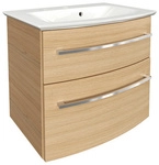 FACKELMANN Badm&ouml;bel-Set &raquo;B.style&laquo;, Sandeiche, 2-teilig, BxHxT: 63,2 x 54,3 x 46 cm