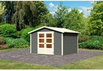 KARIBU Gartenhaus &raquo;Amberg 4&laquo;, Holz, BxHxT: 246 x 209 x 246 cm (Au&szlig;enma&szlig;e...