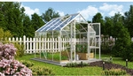 VITAVIA Gew&auml;chshaus &raquo;Domus 6700&laquo;, BxHxL: 257 x 252 x 263 cm - silberfarben