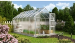 VITAVIA Gew&auml;chshaus &raquo;Domus 11500&laquo;, BxHxL: 257 x 252 x 449 cm - silberfarben