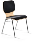 Mayer Sitzm&ouml;bel Stapelstuhl &raquo;2116&laquo;, BxL: 53 x 50 cm, Stahl/Stoff/Holz -...