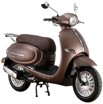 ALPHA MOTORS Motorroller &raquo;Cappucino&laquo;, 125 ccm, 85 km/h, EURO 5+, mattbraun