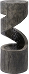DOBAR Gartenbrunnen, , BxHxL: 31,5 x 79,5 x 31,5 cm, Polyresin - grau
