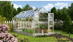 VITAVIA Gew&auml;chshaus &raquo;Domus 11500&laquo;, BxHxL: 257 x 252 x 449 cm - silberfarben