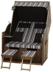 TRENDY BY DE VRIES Strandkorb &raquo;Trend 10+&laquo;, Akazienholz, natur - weiss