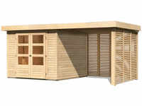 KARIBU Gartenhaus »Askola«, Holz, BxHxT: 462 x 211 x 246 cm (Außenmaße) - beige