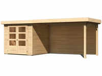 KARIBU Gartenhaus »Askola«, Holz, BxHxT: 468 x 211 x 217 cm (Außenmaße) - beige