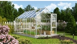 VITAVIA Gew&auml;chshaus &raquo;Domus 9900&laquo;, BxHxL: 257 x 252 x 387 cm - silberfarben