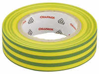 Cellpack Isolierband, PVC, Gelb/Grün, 1.000 x 1,5 x 0,02 cm - bunt