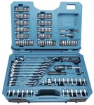 MAKITA Werkzeugset, Kunststoff/Chrom-Vanadium-Stahl, 221-teilig - tuerkis